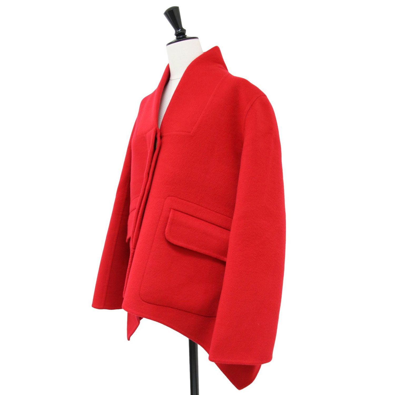 HERMES ジャケット(34サイズ) HERMES エルメス ジャケット レッド サイズ:34(XS) Paletot
