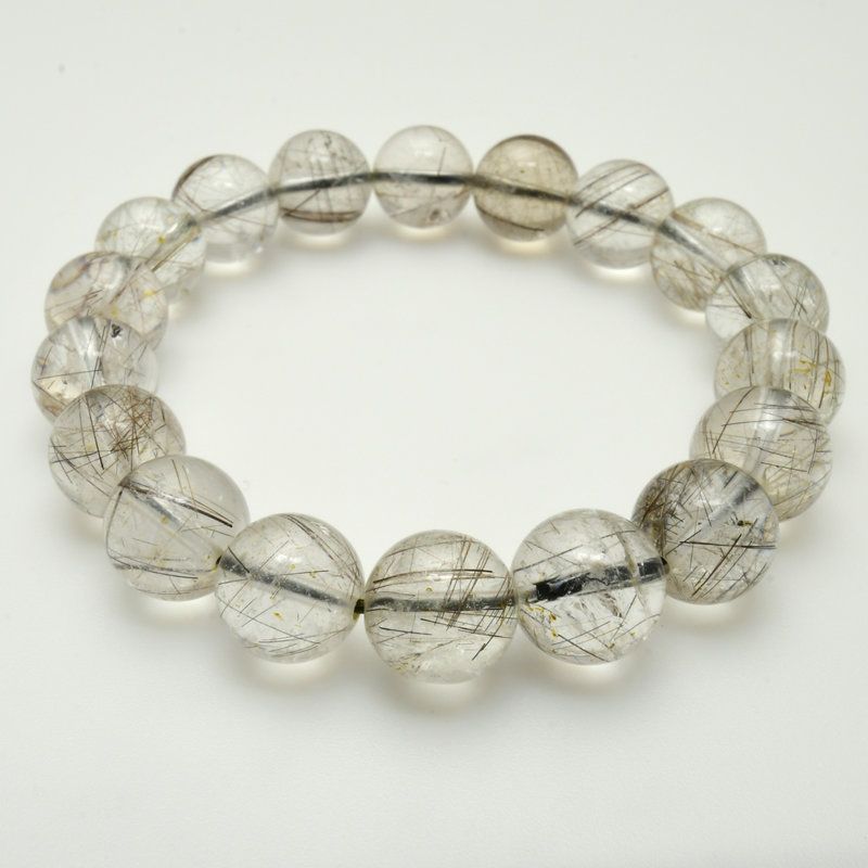シルバールチルクォーツブレスレット 艶感