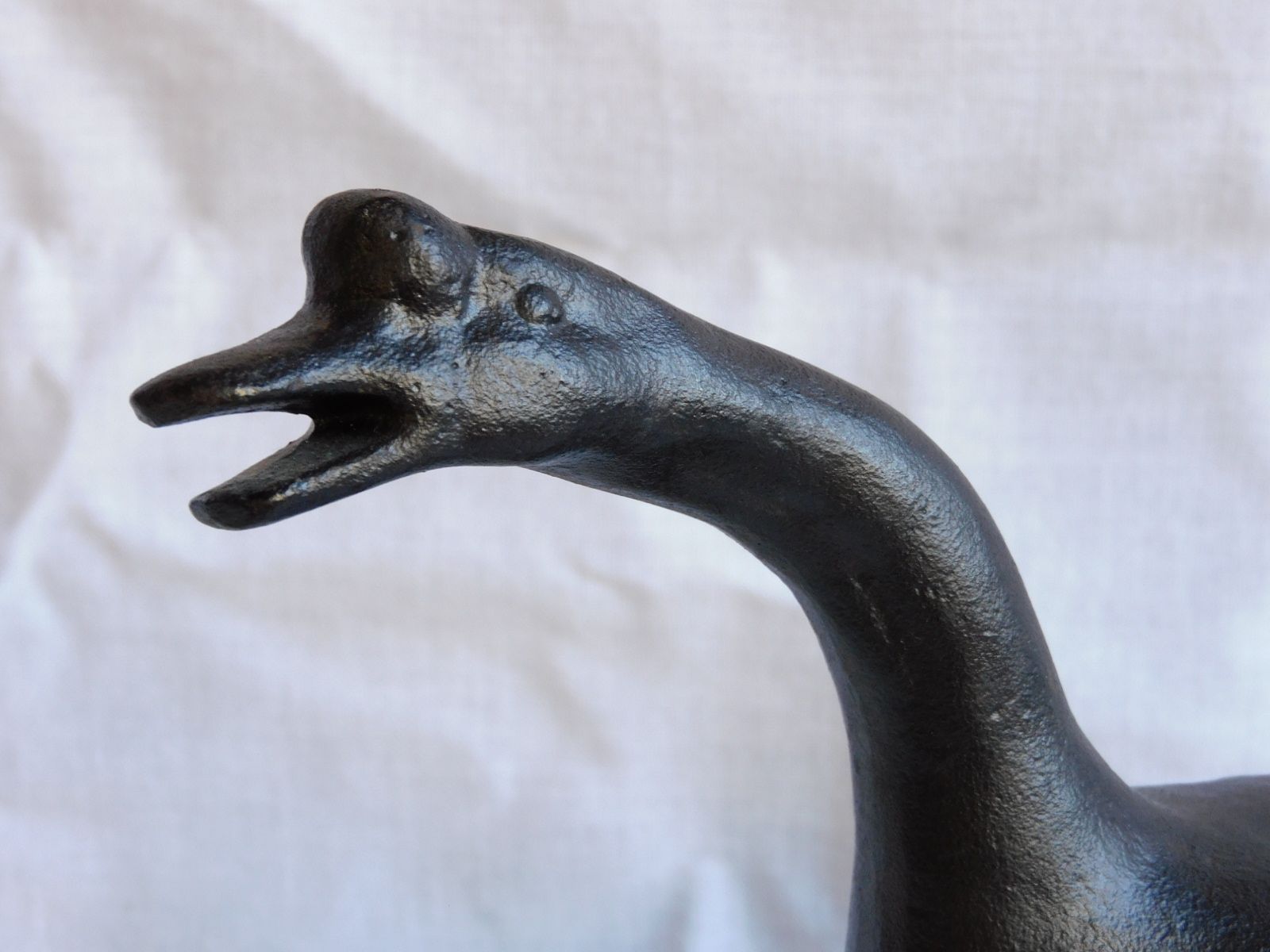 山形鋳物 横倉嘉山 鉄製 鴨 置物 HK-a-05349 / 高橋敬典