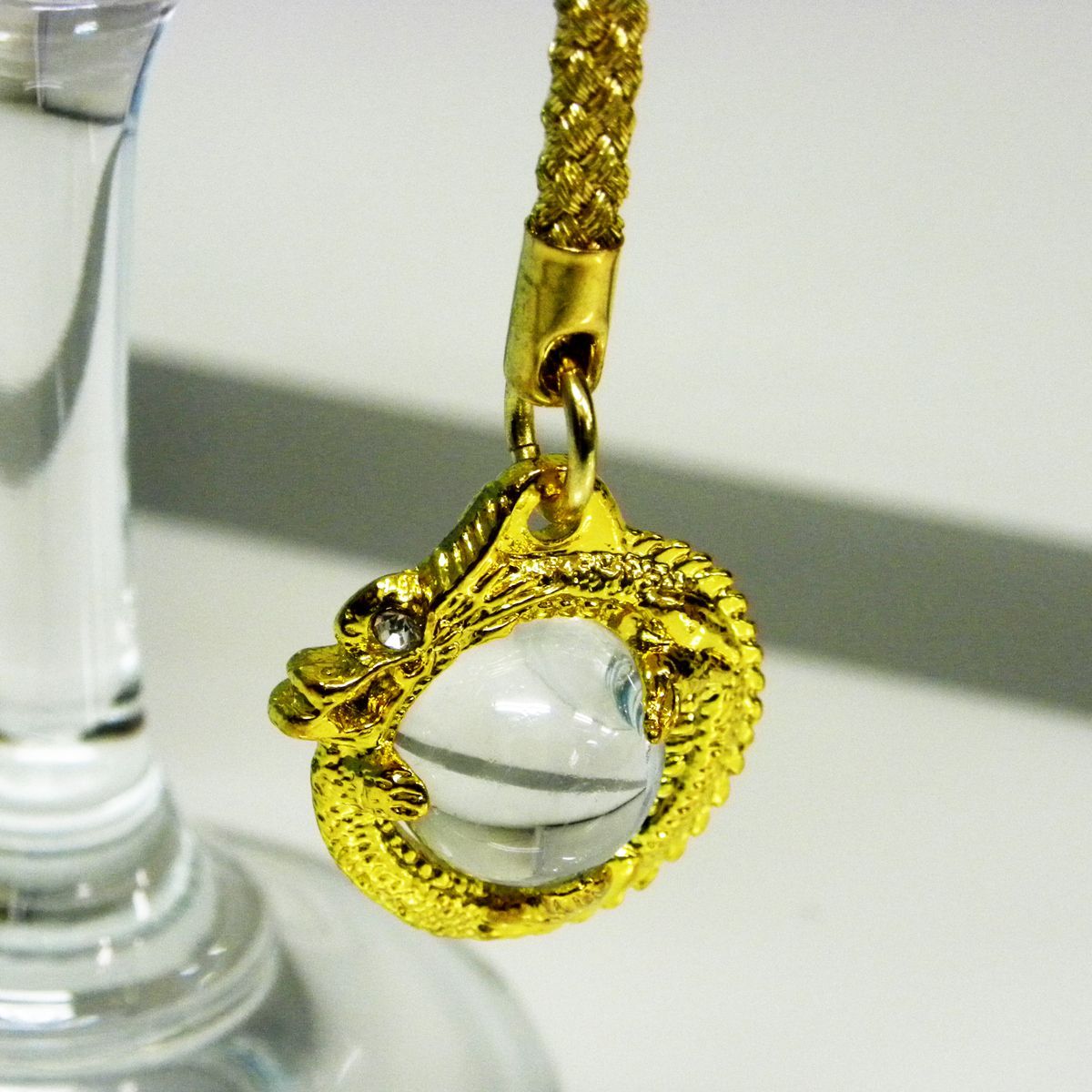 龍神守護オニキス×水晶 龍彫りネックレス＋お清め塩セット浄化・魔除け・