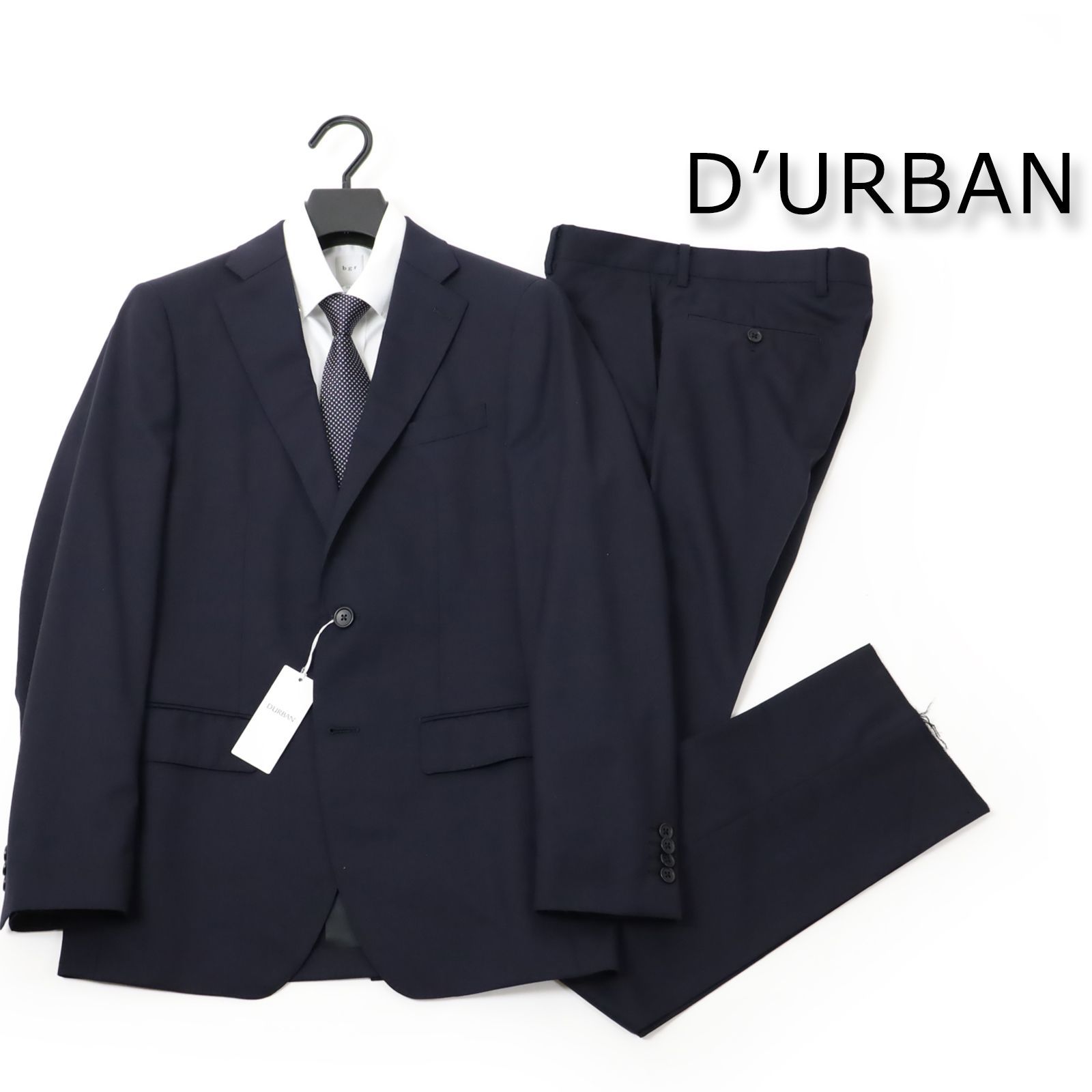 新品◇ DURBAN ダーバン ビジネス スーツ メンズ メンズ 無地 ウール