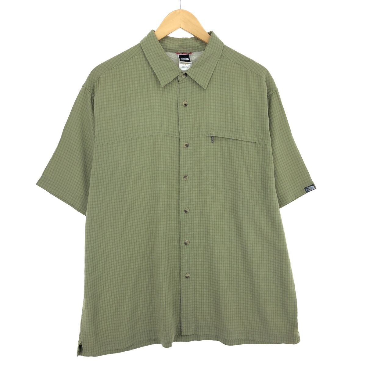 古着 ザノースフェイス THE NORTH FACE チェック柄 半袖 フィッシングシャツ メンズL /eaa448567 【中古】/eaa448567