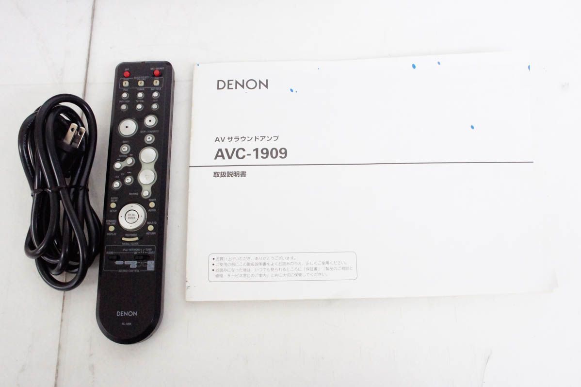中古】DENONデノン AVサラウンドアンプ AVC-1909