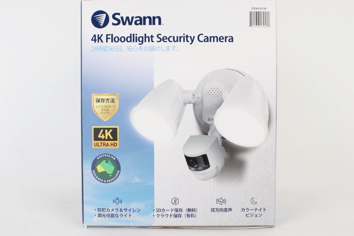 その他 Swann 4K Floodlight Security Camera SWIFI-4KFLOCAM-JP Swann 4K WiFiカメラ フラッシュライト搭載