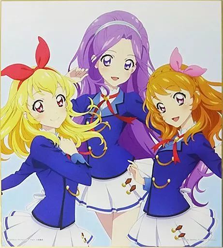 紙製品 STAR ANIS＆AIKATSU STARS! やぐちひろこ先生 イラストプリント色紙 CD アイカツ! ライブ会場予約特典