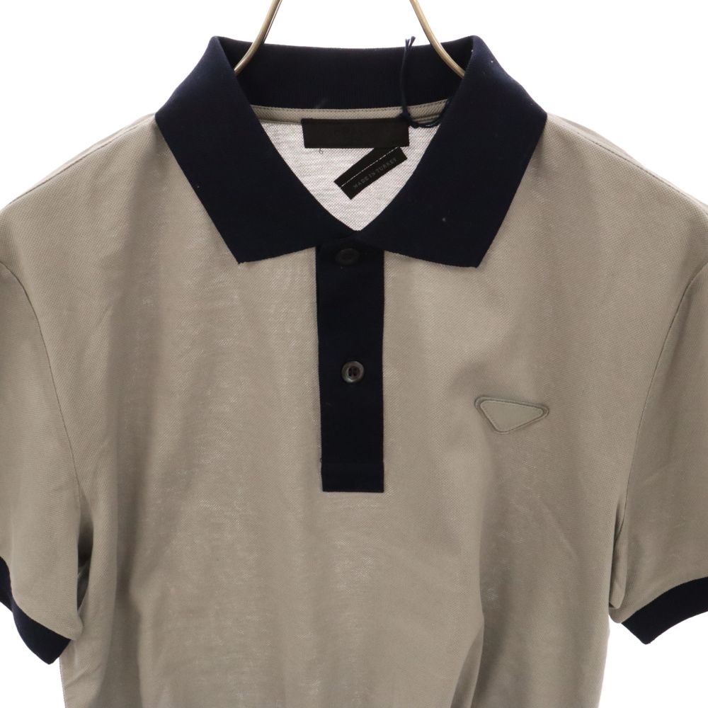PRADA グレー ポロシャツ 中古・古着通販】PRADA (プラダ) ポロシャツ ブラック サイズ:XS