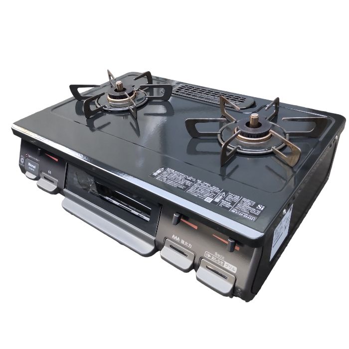 Rinnai リンナイ 都市ガス用 グリル付 ガスコンロ RTE597BKR 中古 送料 