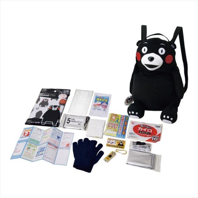くまモンの非常持出し リュックセット  景品 販促品 粗品 プレゼント 記念品 来場記念 ギフト 内祝い