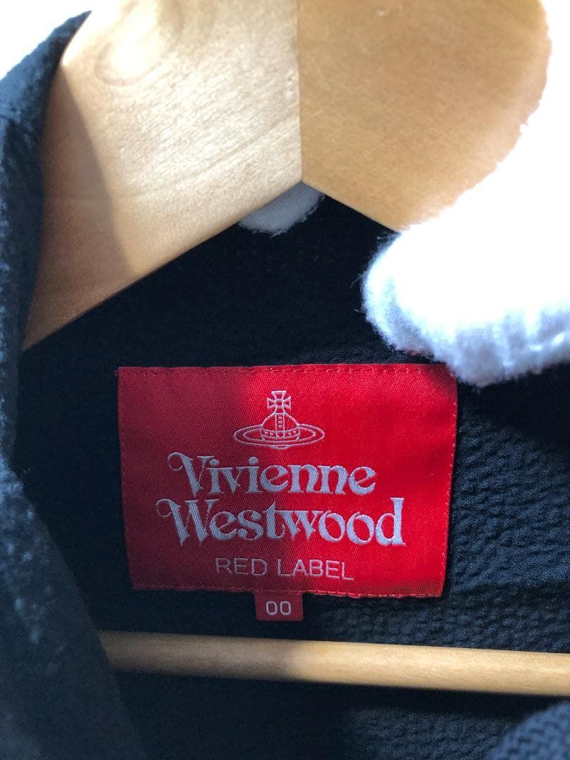 080105 vivienne westwood RED LABEL コットン シアサッカー ジップ ジャケット 00 ブラック パーカー メンズ レディース ヴィヴィアンウエストウッド KANDAIZUMI_COM