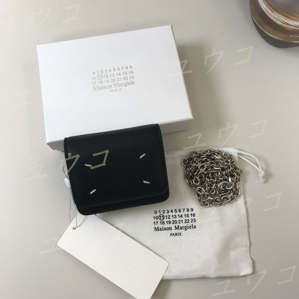 Maison Margiela レザー チェーン ウォレット ショルダーバッグ Maison Margiela レザー チェーン ウォレット ショルダーバッグ