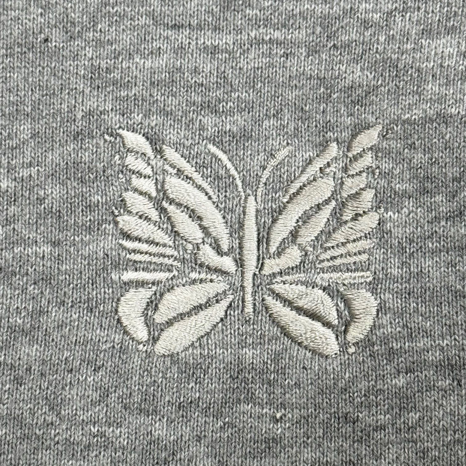 未使用品/L ニードルズ ヌビアン パーカー 蝶刺繍　サイドライン　ダイタイ　黒 Needles NUBIAN別注 ZIPPED TRACK HOODY ジップトラック