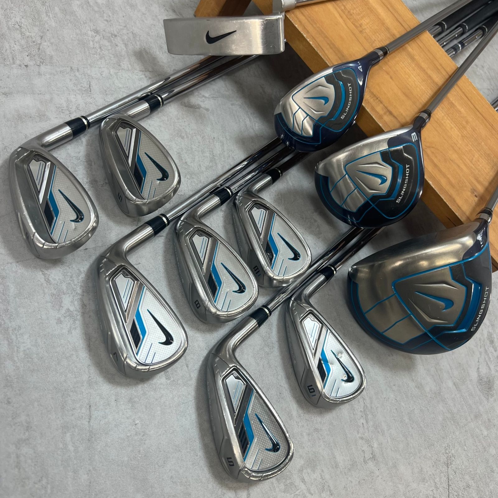 ALLナイキ フルセット NIKE SLINGSHOT メンズゴルフ11本セットブルー