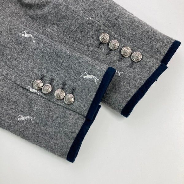 【美品】MARK&LONA マークアンドロナ POP柄 ジャケット 総柄 MARK&LONA マークアンドロナ ジャケット 総柄 グレー系 L