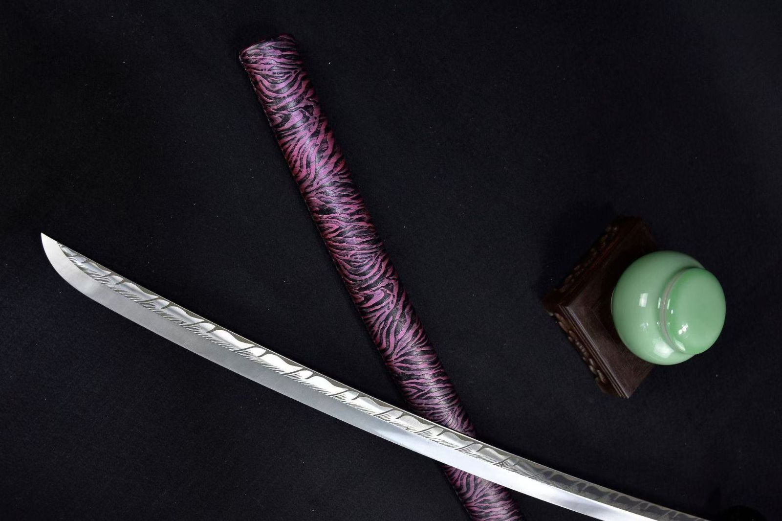 hl.jp11「紫炎切」 日本打刀 模造居合刀 練習用刀 亜鉛合金装具