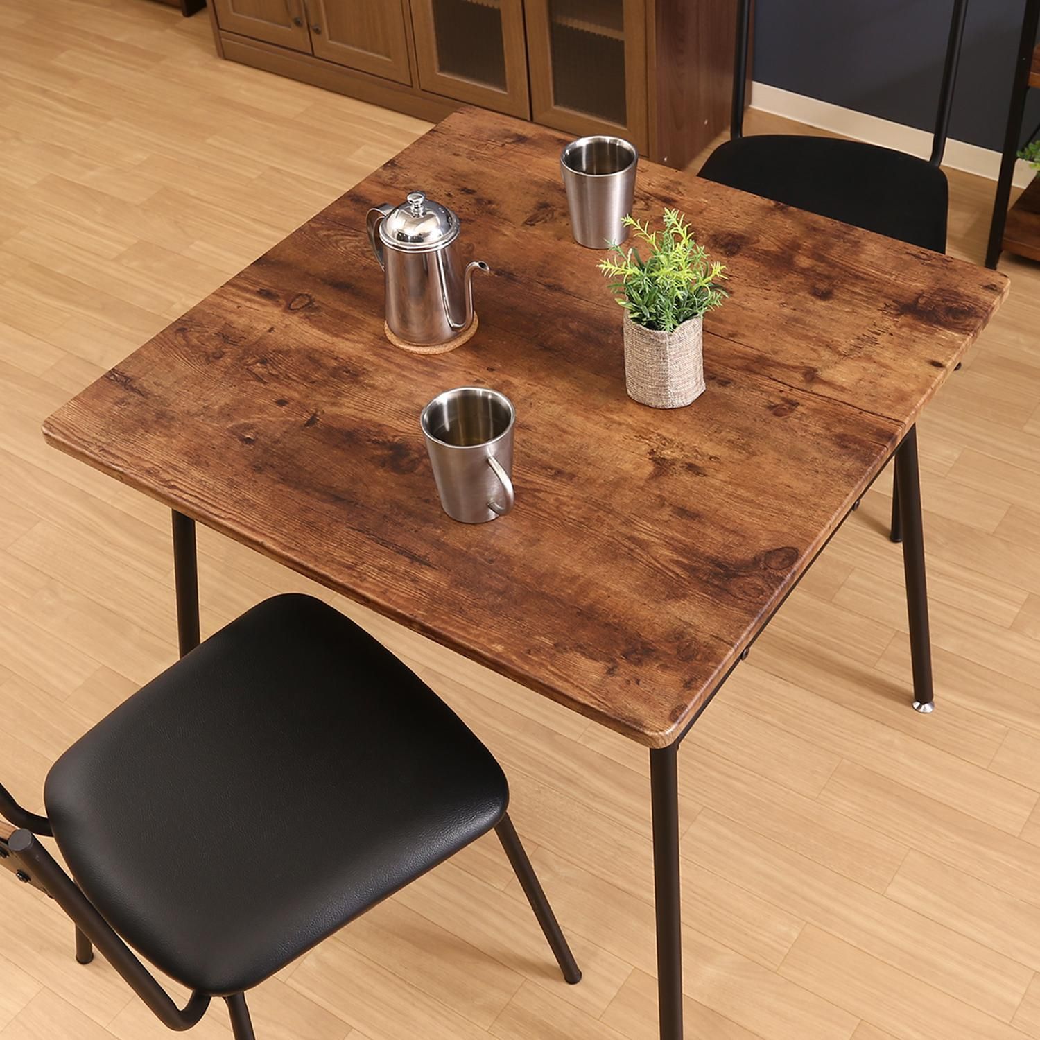 ♪２人掛 アンティーク調 ダイニングテーブル 単品 幅75cm ダイニング テーブル 1人暮らし 2人暮らし DINKS