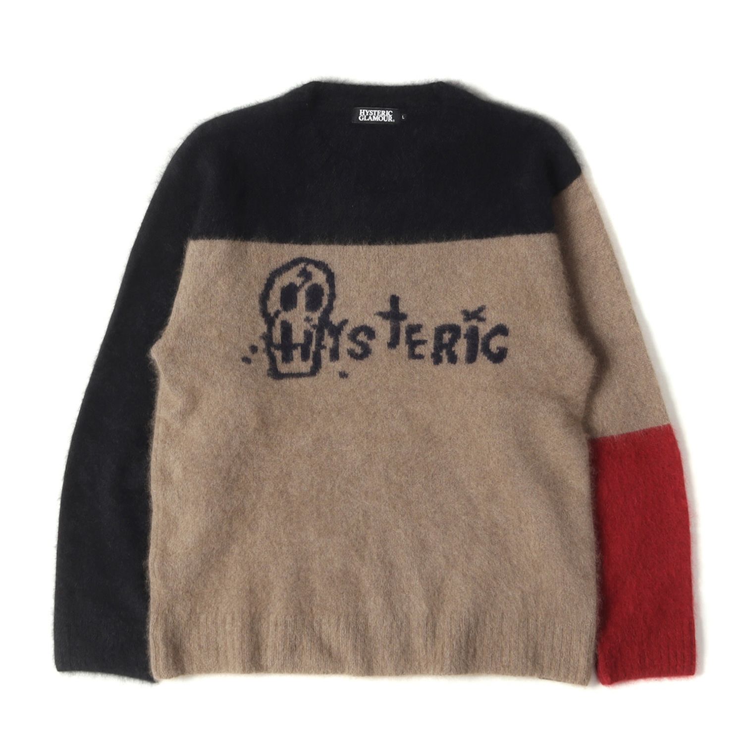HYSTERIC GLAMOUR ヒステリックグラマー ニット サイズ:L スカル 