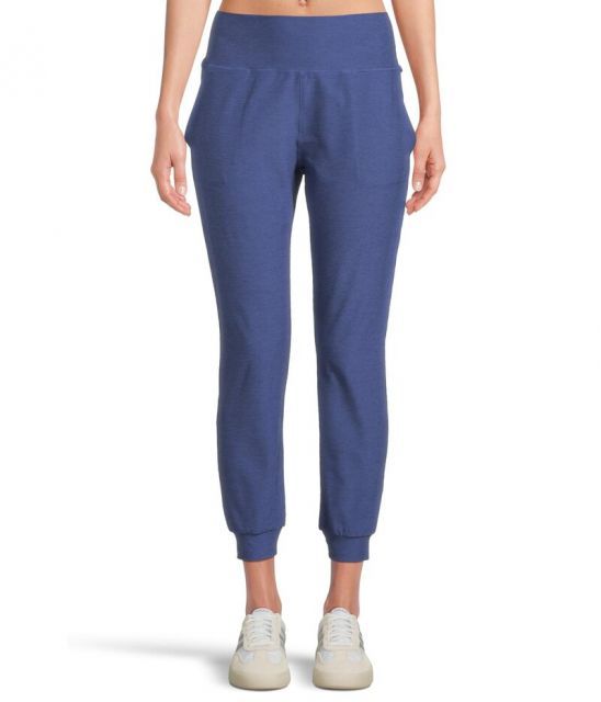 【送料無料】 ビヨンドヨガ レディース カジュアルパンツ ボトムス Spacedye Midi Joggers Eternal Blue Heather