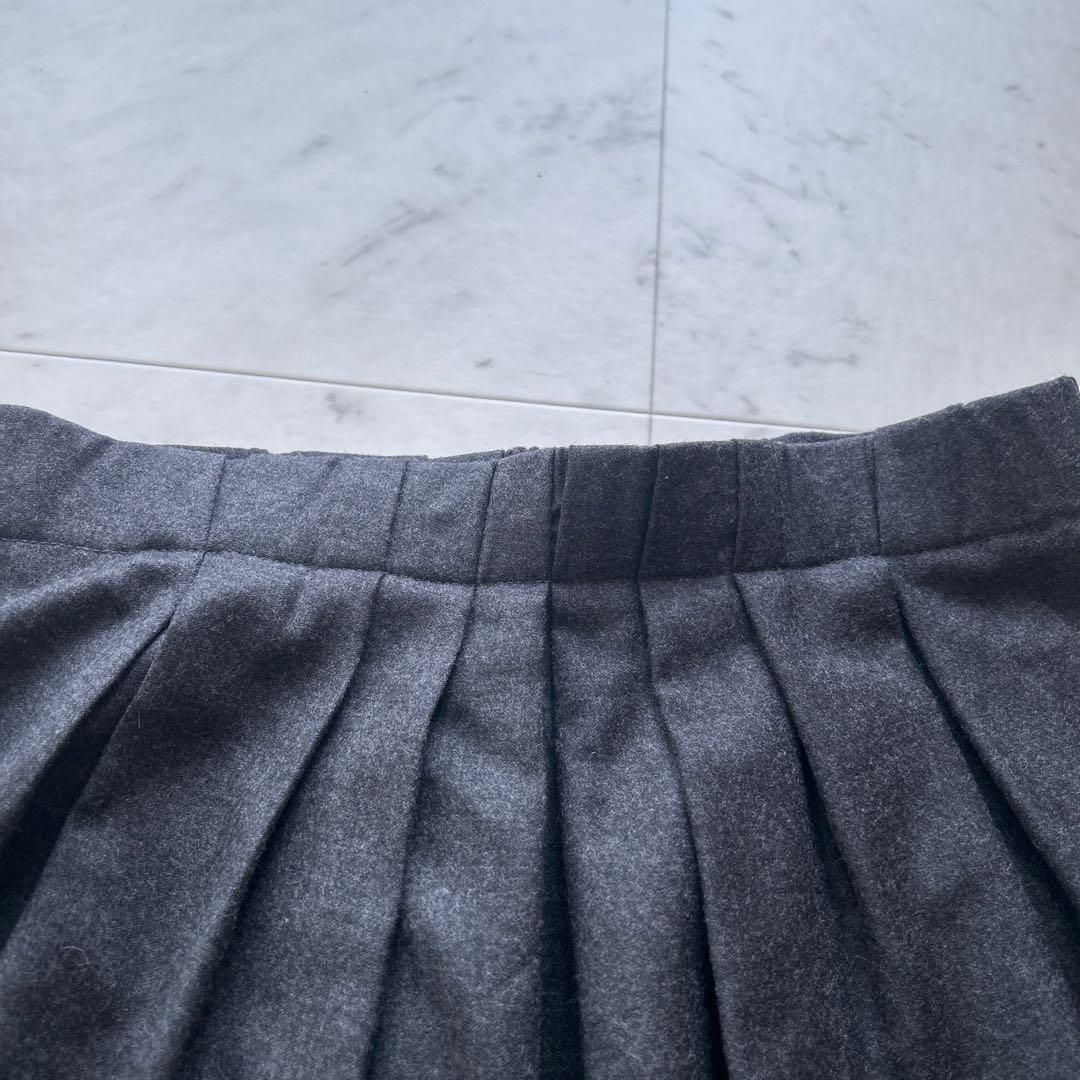 Brunello Cucinelli ブルネロクチネリ ウールカシミヤスカート グレー 40