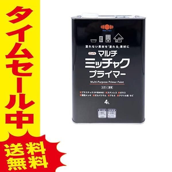 安心の4 リットル ニッペ 素地密着 塗装 上塗り万能 マルチミッチャク