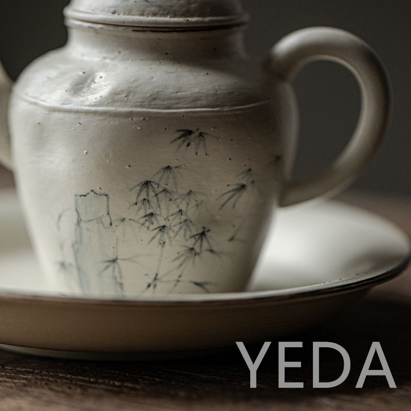 新品 粉引 手描き 竹 急須 茶器 茶壺 手作り カンフー茶器 中国 新品 粉引 手描き 竹 急須 茶器 茶壺 手作り カンフー茶器 中国