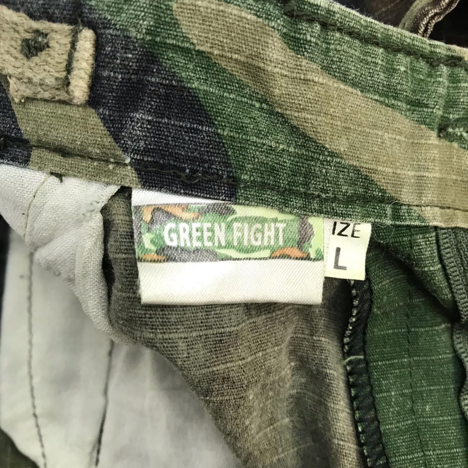 Green Fight【グリーンファイト】 ミリタリーカーゴパンツ【メンズL