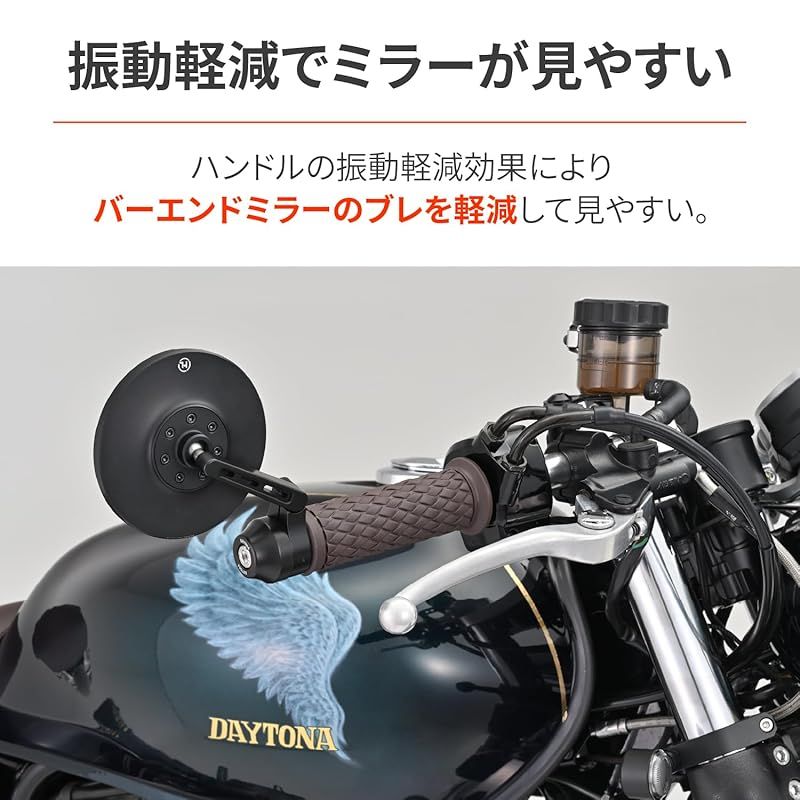 専用アイテム HIGHSIDER バーエンドミラー モンタナ クローム アダプター別売（新