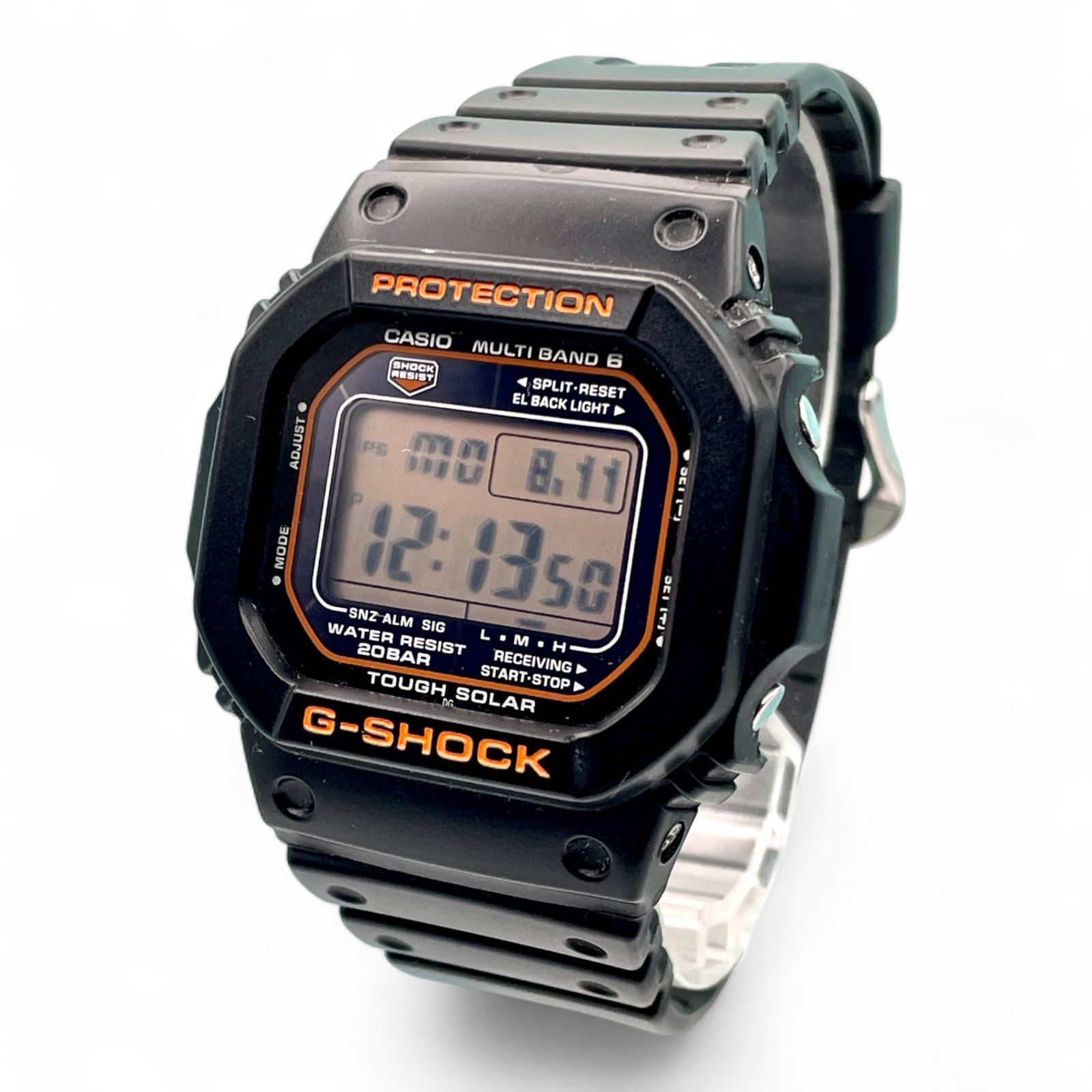 稼働 美品 G-SHOCK GW-M5610R 電波ソーラー オレンジ デジタル 稼働 美品 G-SHOCK GW-M5610R 電波ソーラー オレンジ デジタル