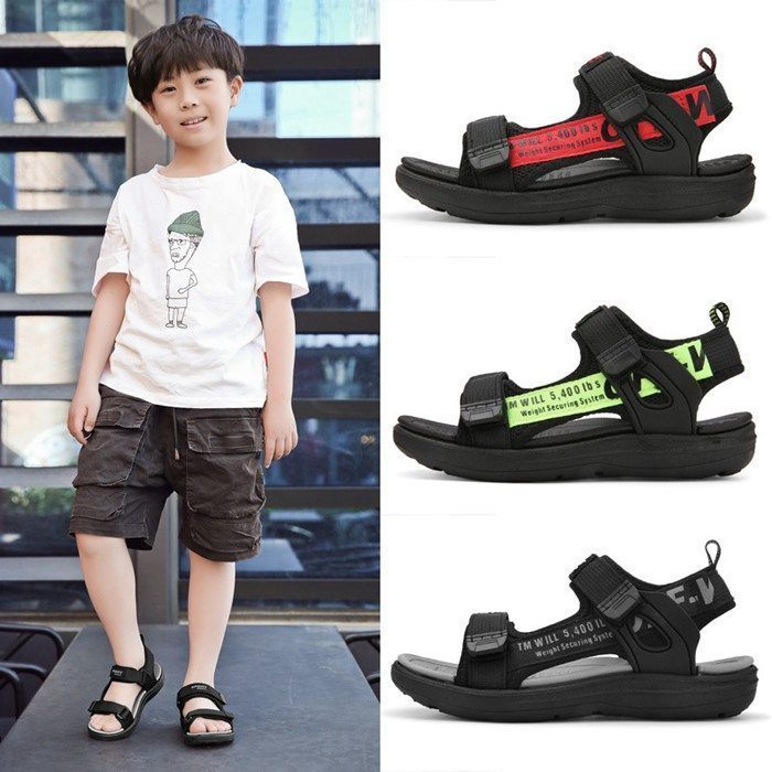 サマーシューズ 子供用 男の子 サンダル キッズ スポーツサンダル 子供 ベビー キッズサンダル ブラック ウォーターシューズ ビーチサンダル 子ども アクアシューズYRDA879