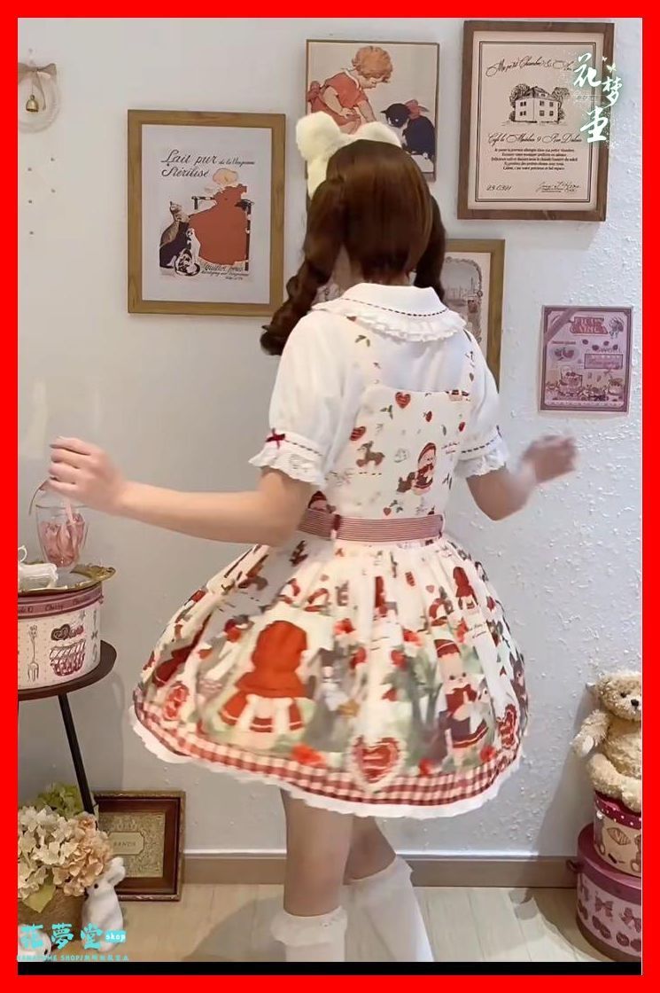 リボン付きロリータワンピース お出かけにも最適