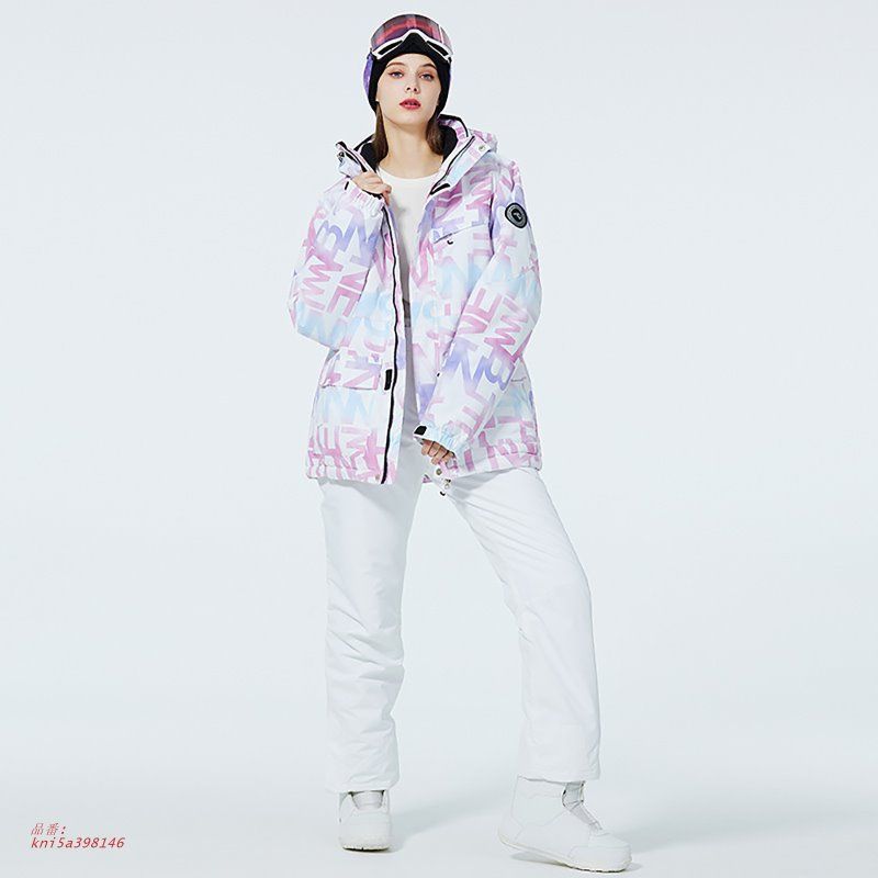 スキーウェア 上下セット メンズ レディース スノーボードウェア フード付き スキー 雪遊び スノーウェア スポーツウェア パンツ 防寒 ジャケット kni 5 a 398146