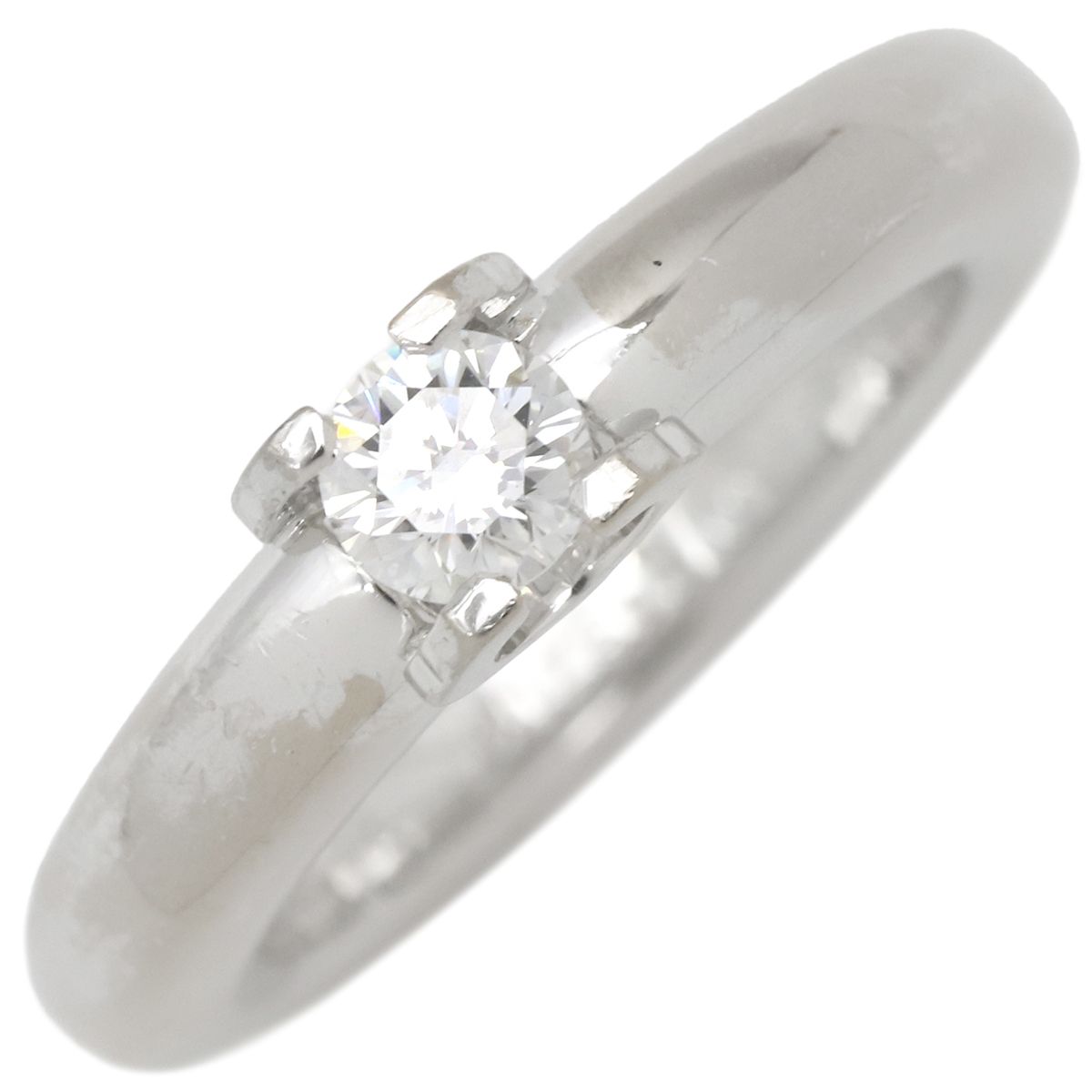 カルティエ Cドゥ ダイヤ リング 14号(51) K18WG E1848 