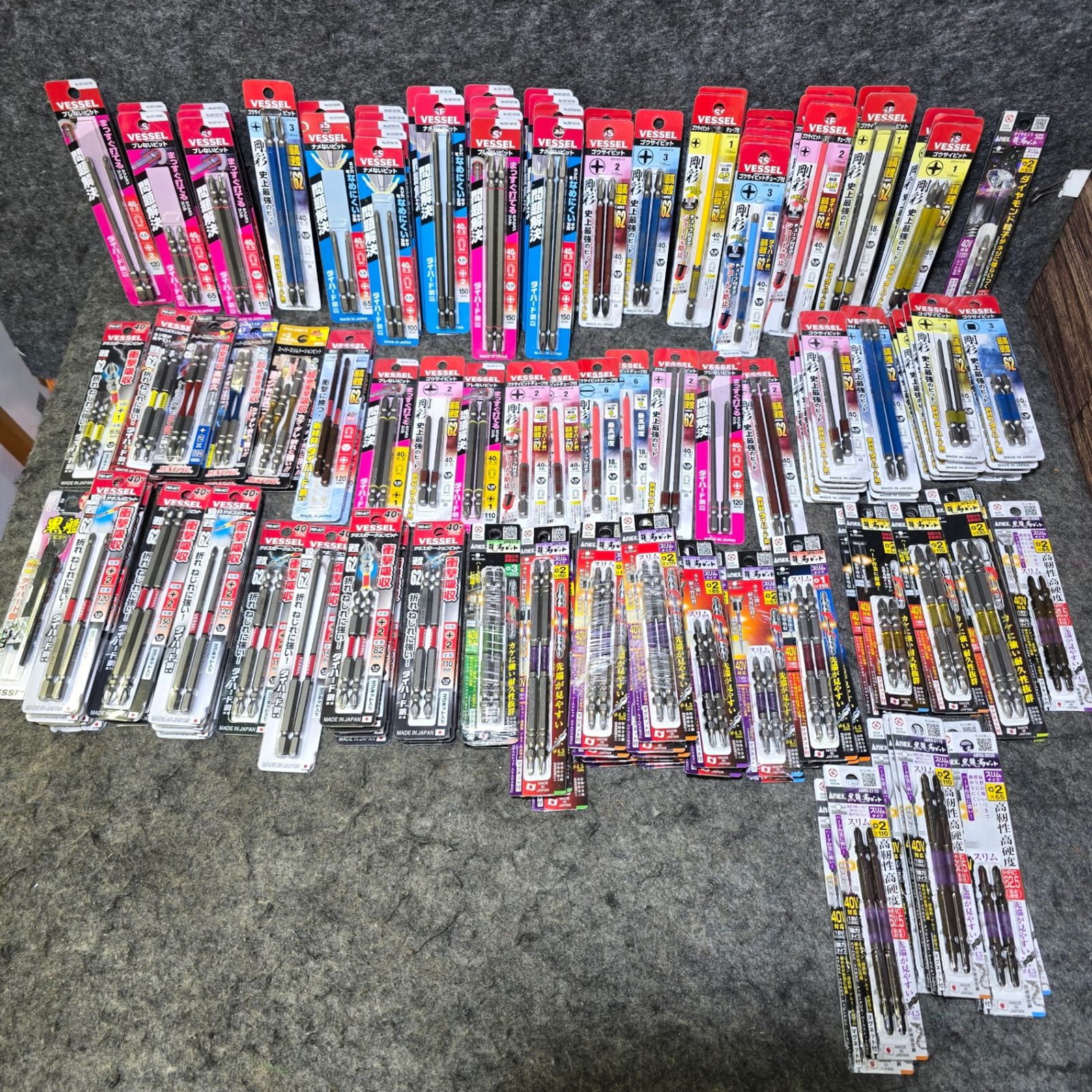 まとめ売り ♥品 インパクト用 ビット 1～2本入り 145パック Anex VESSEL SUNFLAG メーカー サイズ混在 六角軸 桶川店