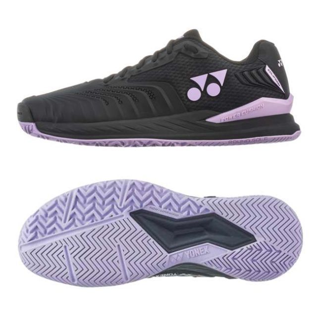 ヨネックス(YONEX) メンズ パワークッション エクリプション4 AC オールコート用テニスシューズ SHTE4MAC-537 ブラック×パープル(050049898)