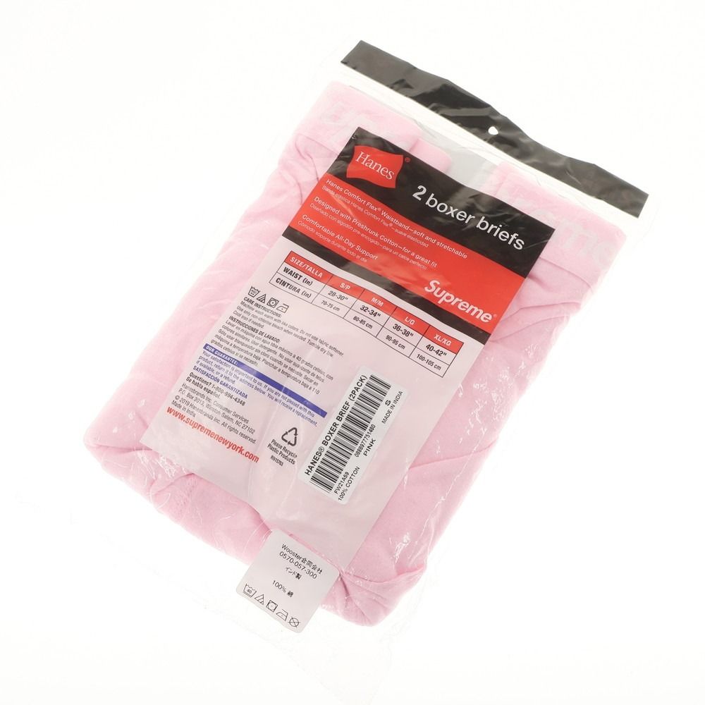 Supreme - 【中古】【未使用】シュプリーム Supreme 2021年秋冬 Hanes Boxer Briefs Pink ボクサーパンツ 下着 【サイズＳ】【メンズ】 中古】【未使用】シュプリーム Supreme 2021年秋冬 Hanes Boxer