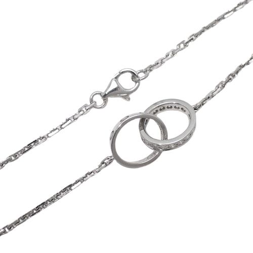 CARTIER(カルティエ) ラブコレクション LOVE ネックレス セミパヴェ  