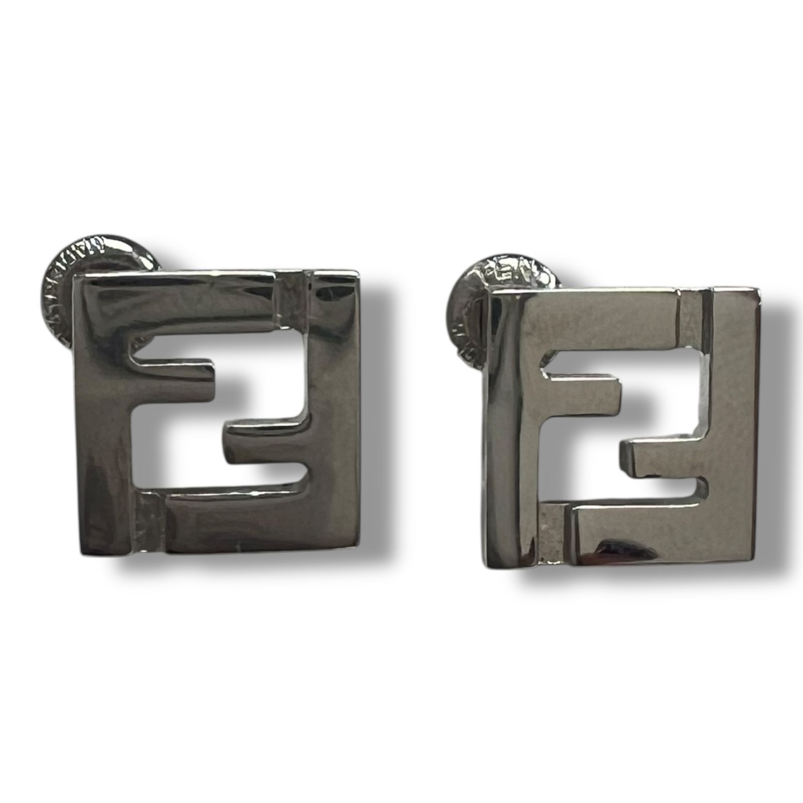 FENDI FFロゴ ピアス フェンディ シルバー 90083A3