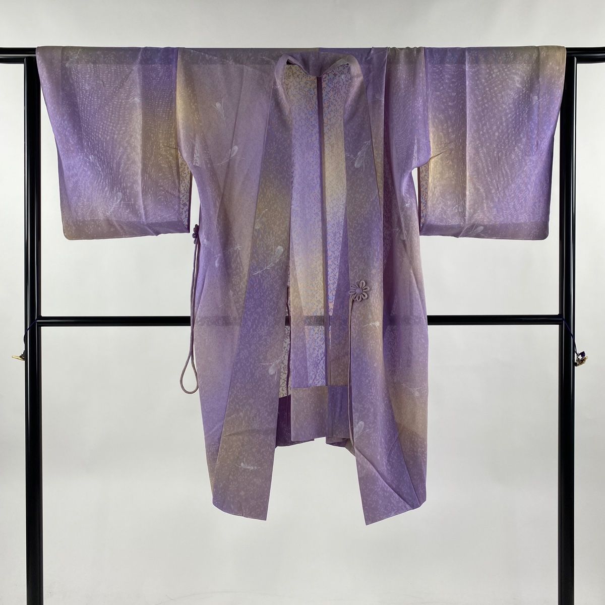 羽織 抽象模様 ベージュ お洒落 くすみカラー 着物 033a d 振舞い 