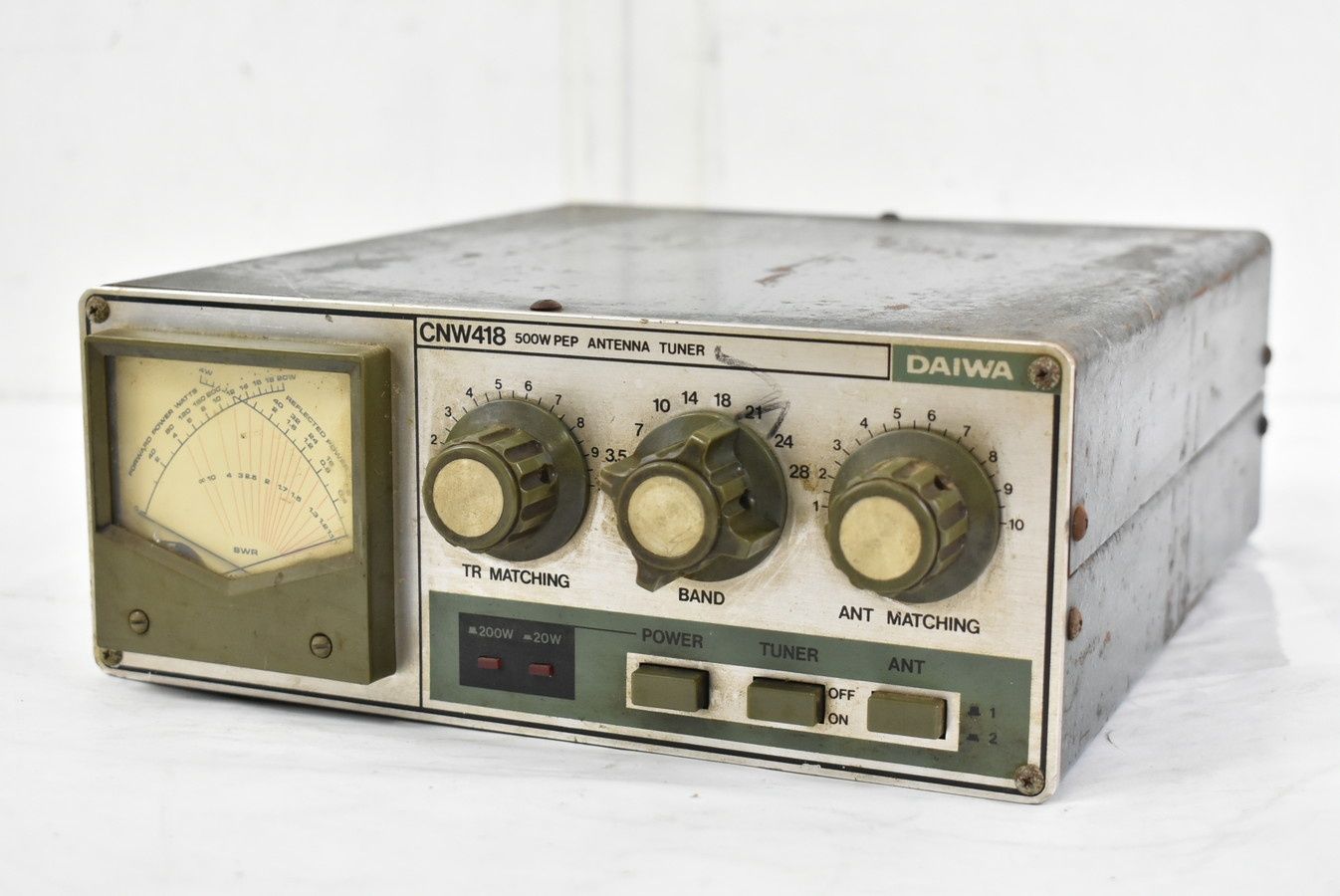 現状品 ダイワ アンテナチューナー CNW418 3.5MHz～30MHz 500W PEP DAIWA アマチュア 無線機 ITTYQGESD9UO-A05-byebye