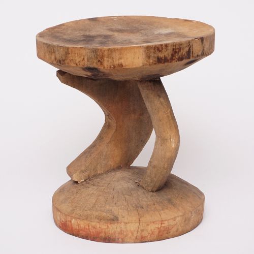 茶道アンティーク アフリカ スツール チェア イス 椅子 木彫り 一刀彫
