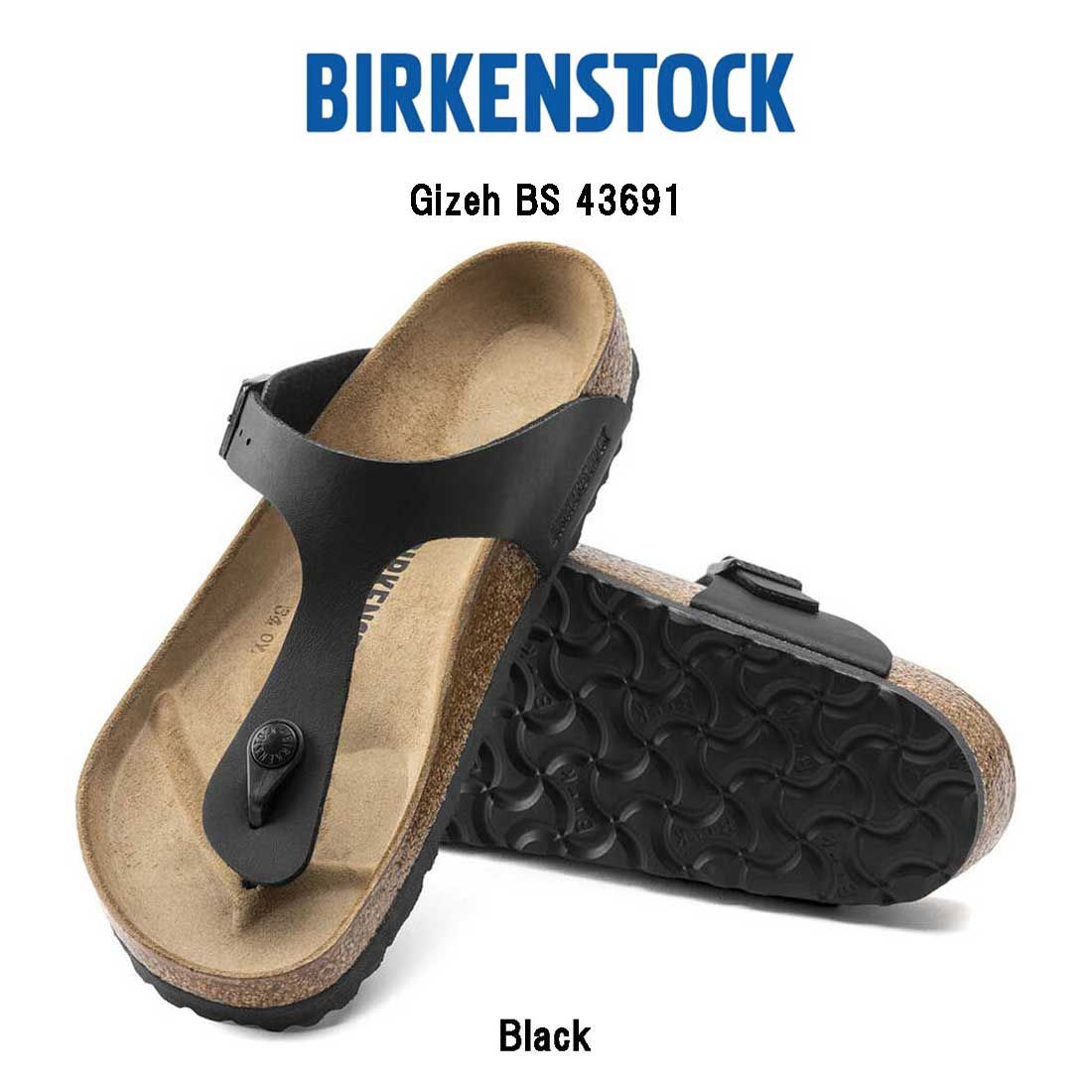全国送料無料・イイ店 BIRKENSTOCK ブラック トングサンダル 43（トングサンダルの商品 靴
