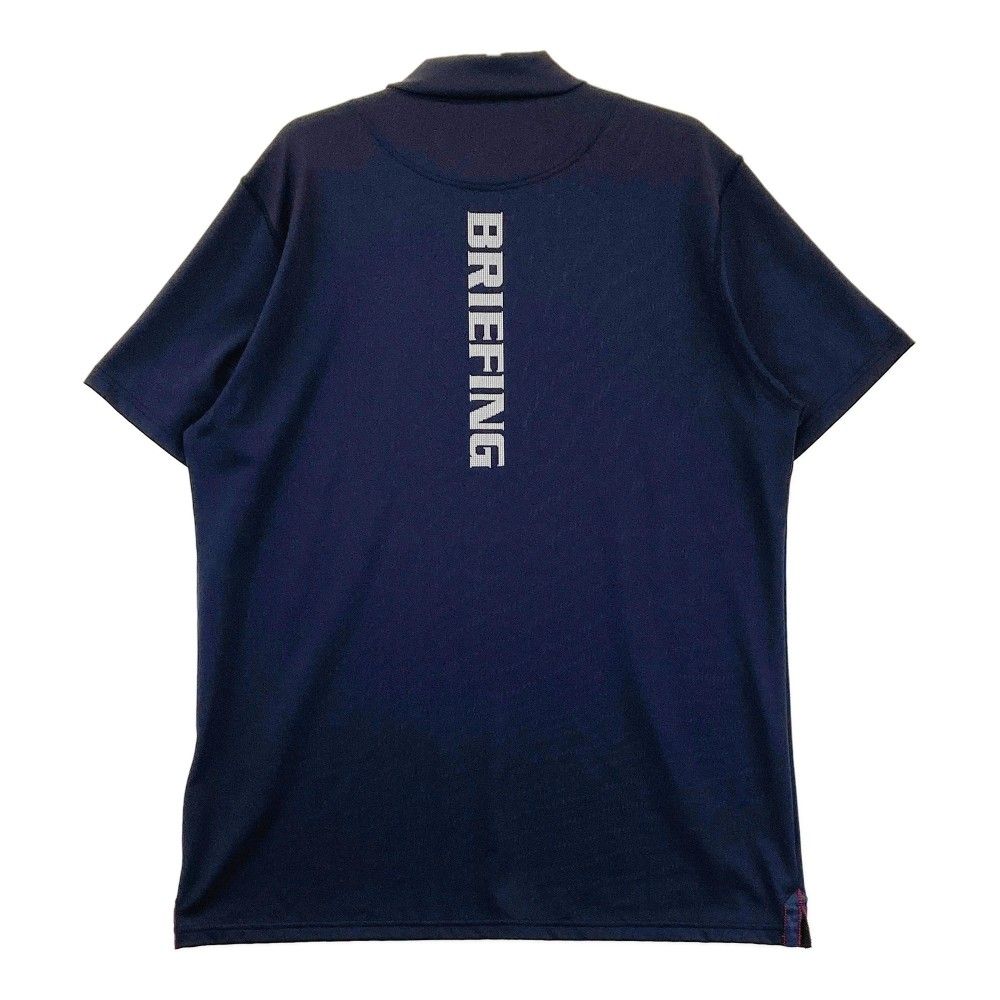 ブリーフィング モックネックシャツ ネイビーXL