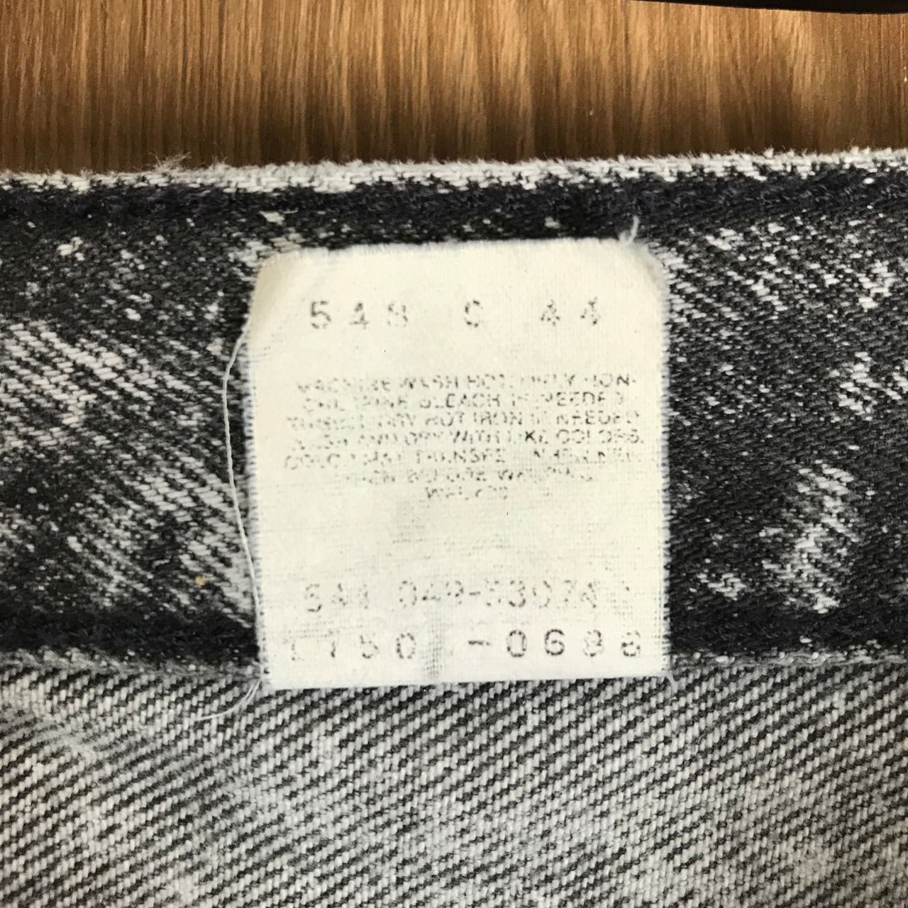 USA製 90s Levi's リーバイス ケミカルウォッシュ ブラック