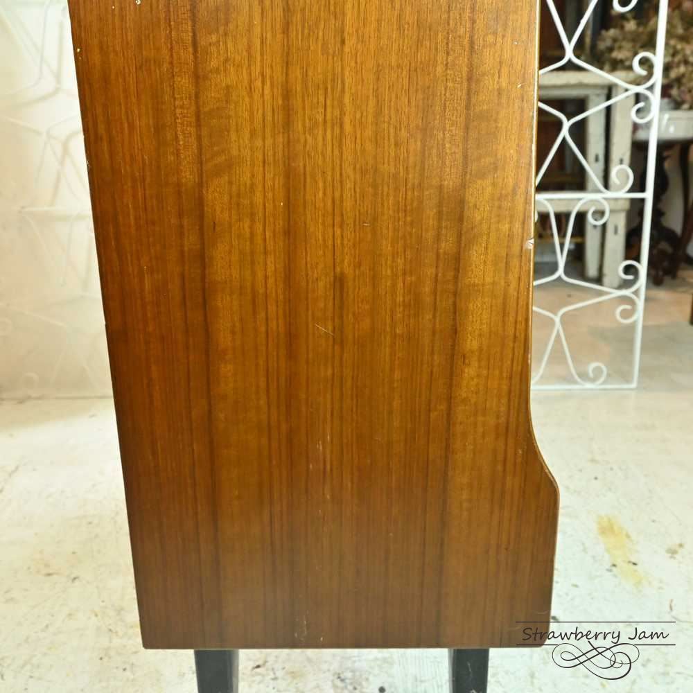 L3705-269 英国ヴィンテージ Jentique ナローブックケース 食器棚 収納