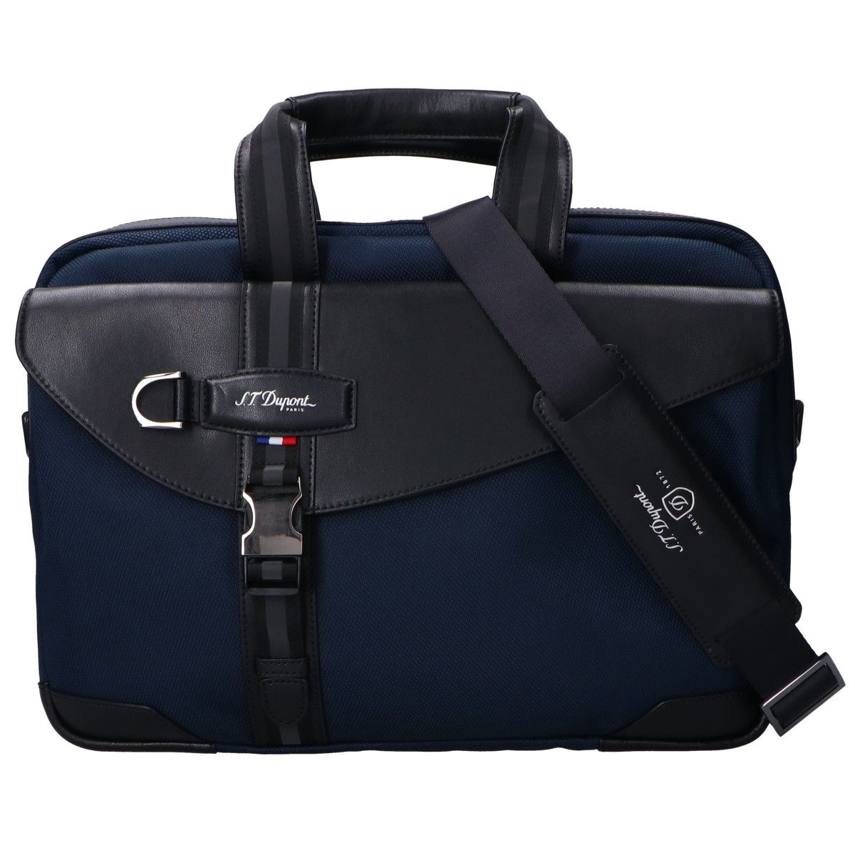 美中古品] S.T.DUPONT ブリーフケース デュポン シングルガセット 