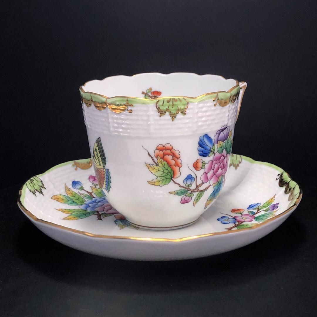 訳あり・売り切り】HEREND ヘレンド／ヴィクトリア・ブーケ コーヒー