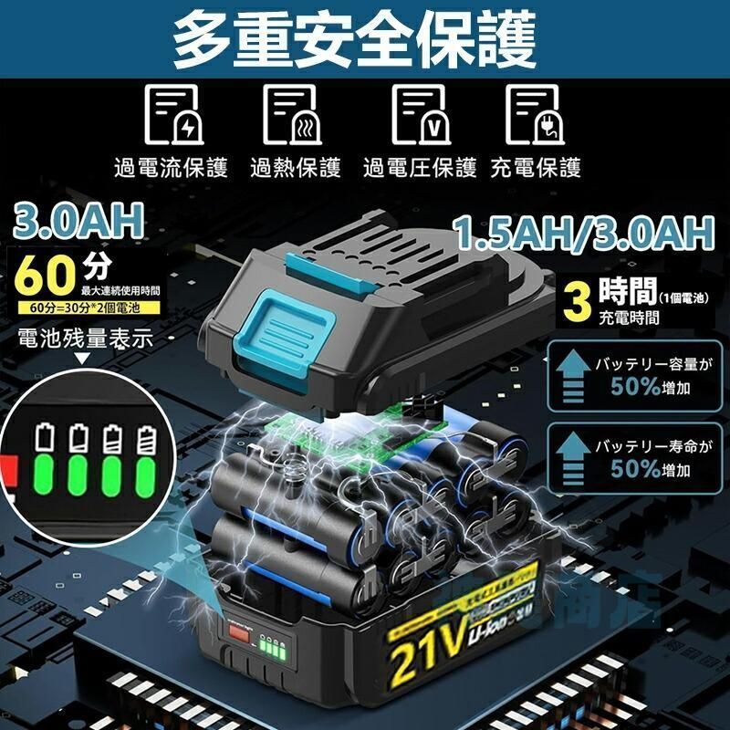 makita マキタ 純正部品 18Vバッテリー BL1815N 1.5Ah［A-60311