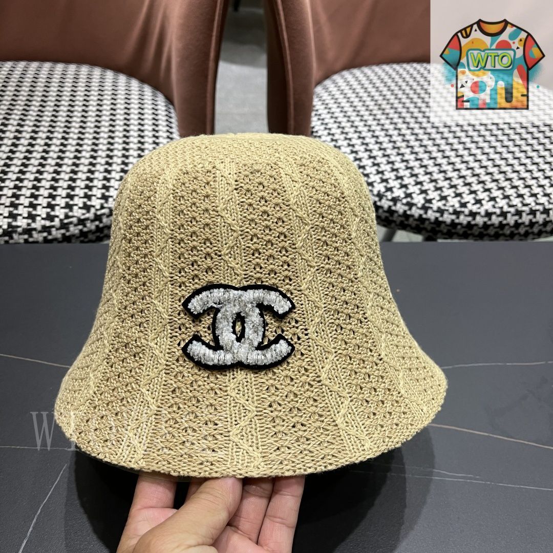 【美品】CHANEL 帽子 Chanel（シャネル） 透かし彫り 通気性 フィッシャーマン