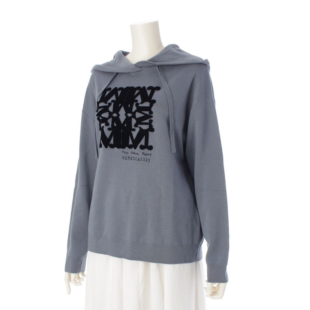 マックスマーラ 25年 スフィンジェ ウール パーカー グレー M