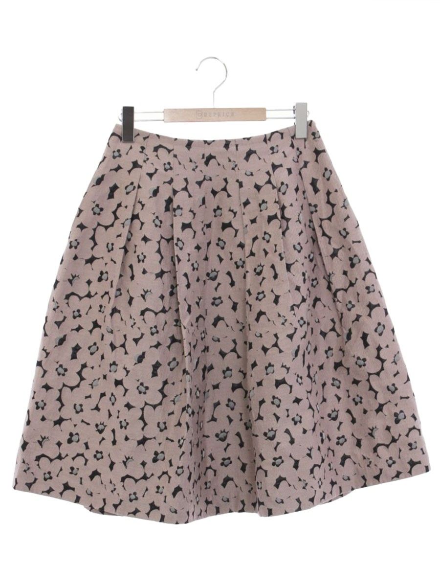 エムズグレイシー Skirt 417526 スカート 38 ピンク フラワー