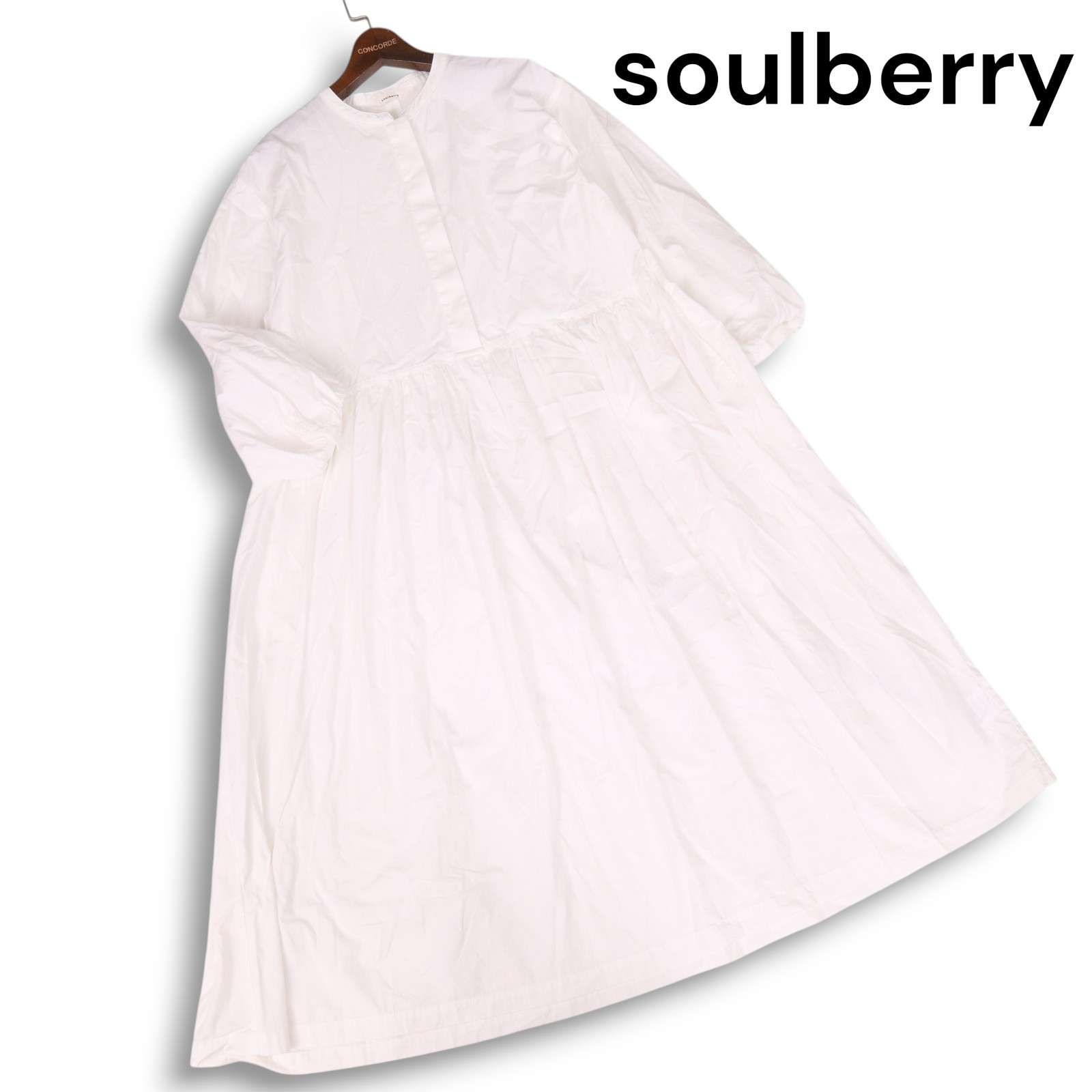 美品☆ soulberry ソウルベリー いちばん着ちゃう、白いワンピース